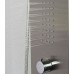 K&A Company Brushed Stainless Steel Shower Panel with 4 Stage Functions Rainfall Waterfall  Horizontal Massage Spray Hand Shower 58" - B076KLJGL8